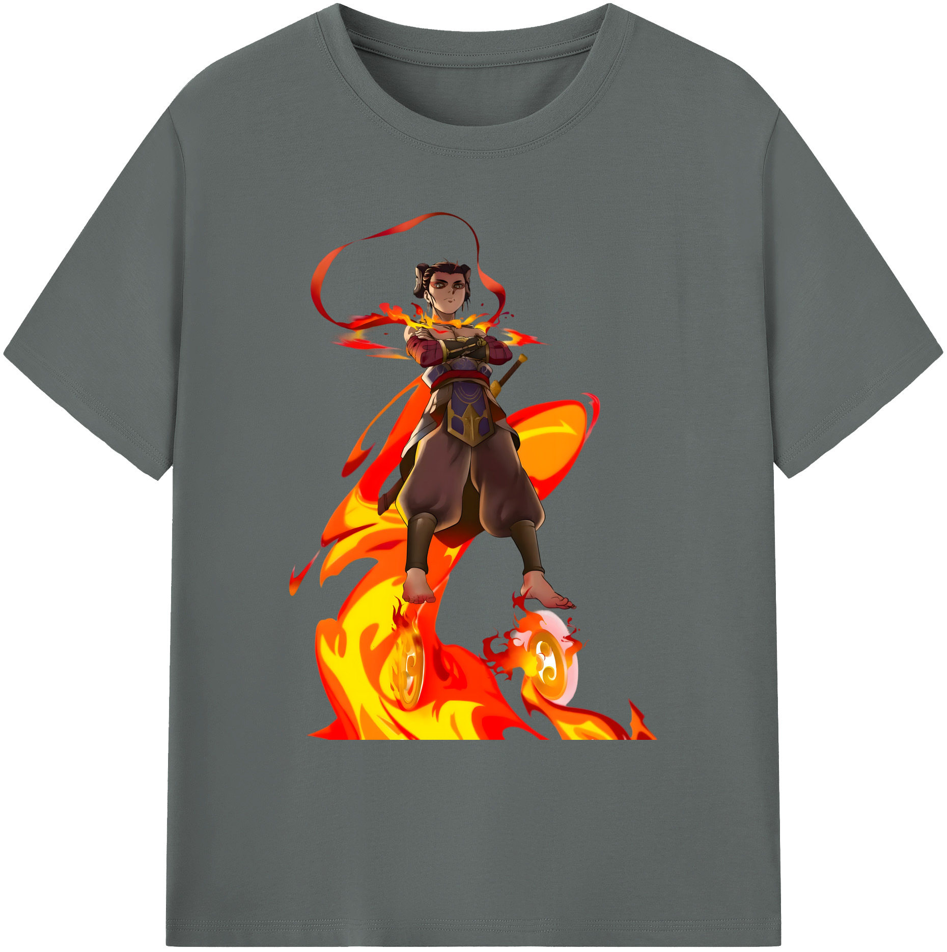 （画像用） Ne Zha 2 ナタ 魔童の大暴れ 綿100％ メンズ半袖Tシャツ｜肌触りやわらか＆通気性